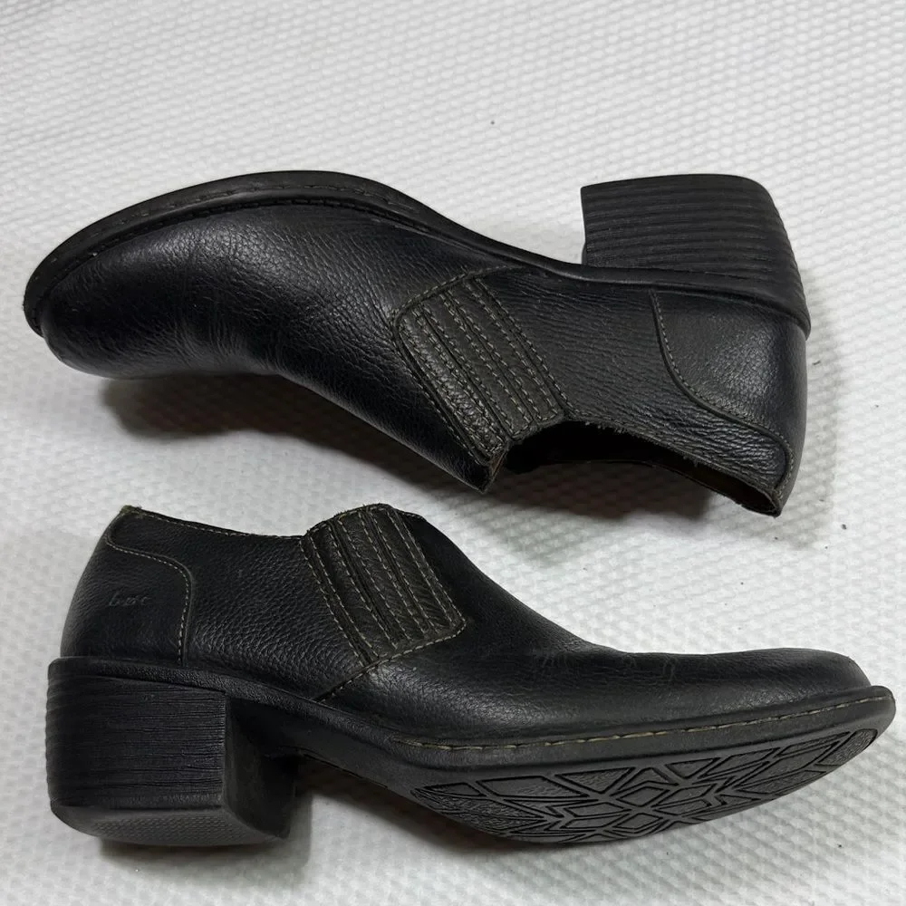 boc Women’s Black Leather Slip-Ons Size 8.5